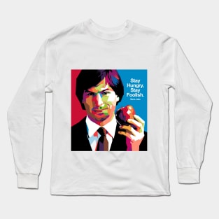 WPAP Steve Jobs Long Sleeve T-Shirt